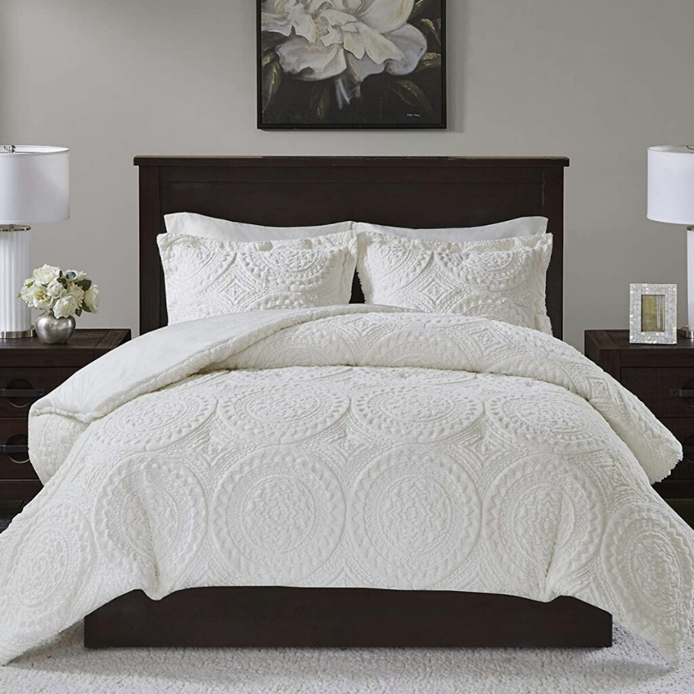 Madison Park Arya Medallion Ultra Plush Comforter King /Cal King 3pc Set